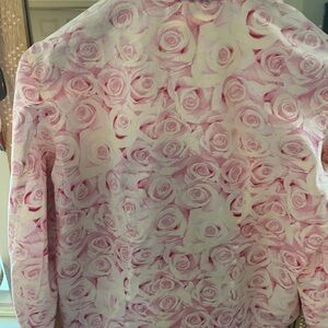 Agnes B pink rose blouse size 6-8